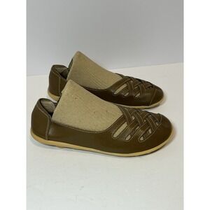 Kunsto Women Leather Casual Cut Out Loafers Flat Slip-on Shoes Sz EUR 42 US 10